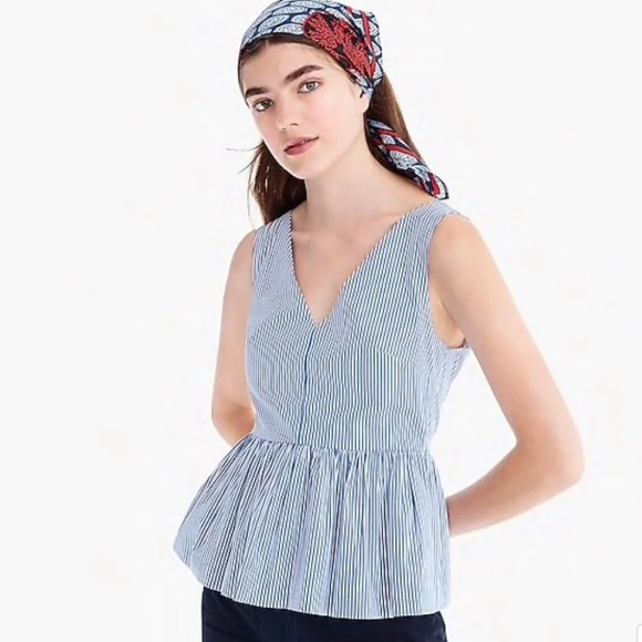 J Crew Peplum Top - Picture 1 of 3